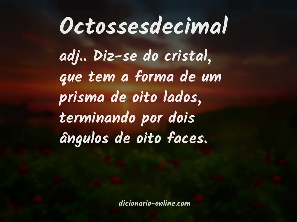 Significado de octossesdecimal