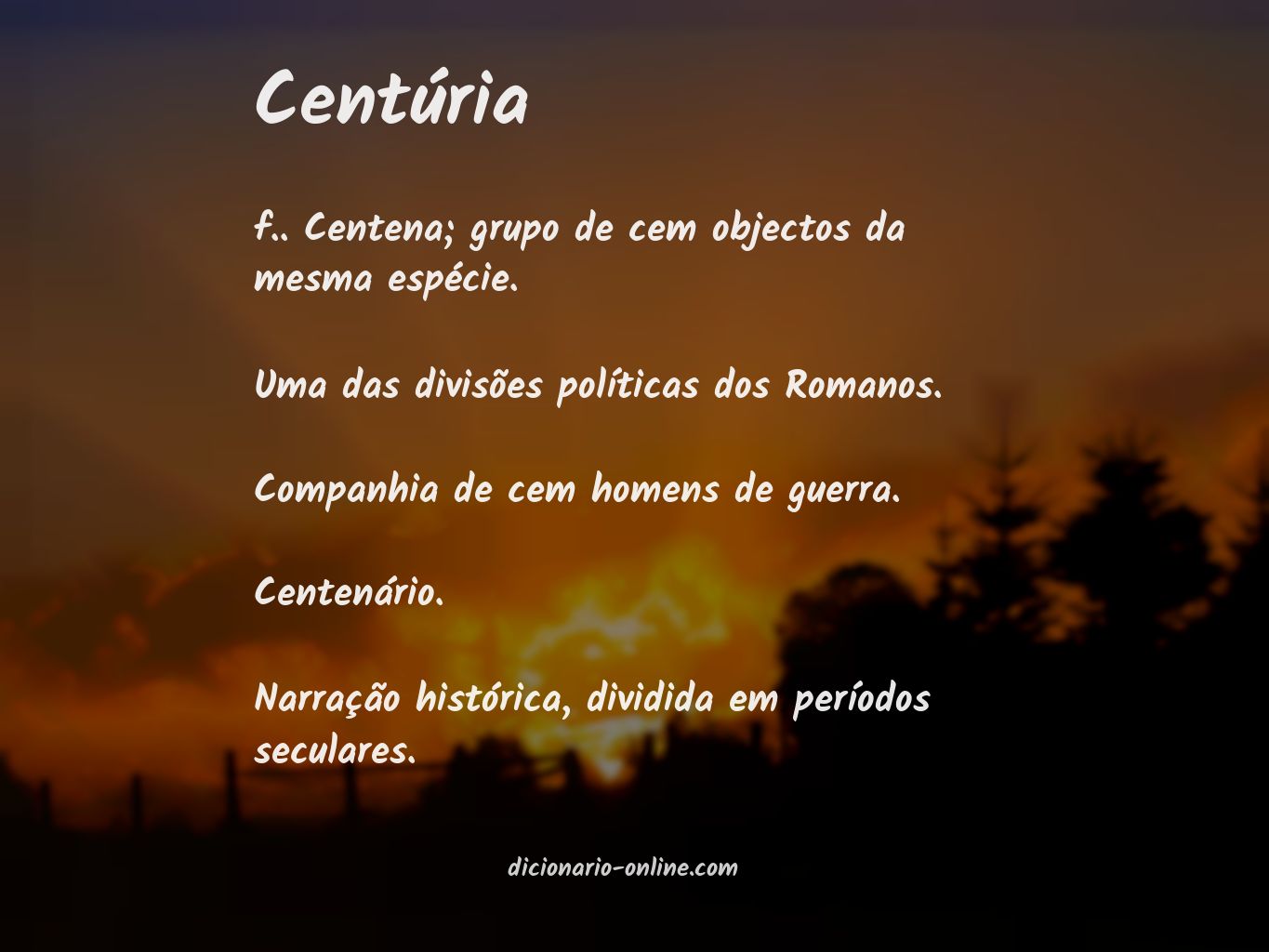 Significado de centúria