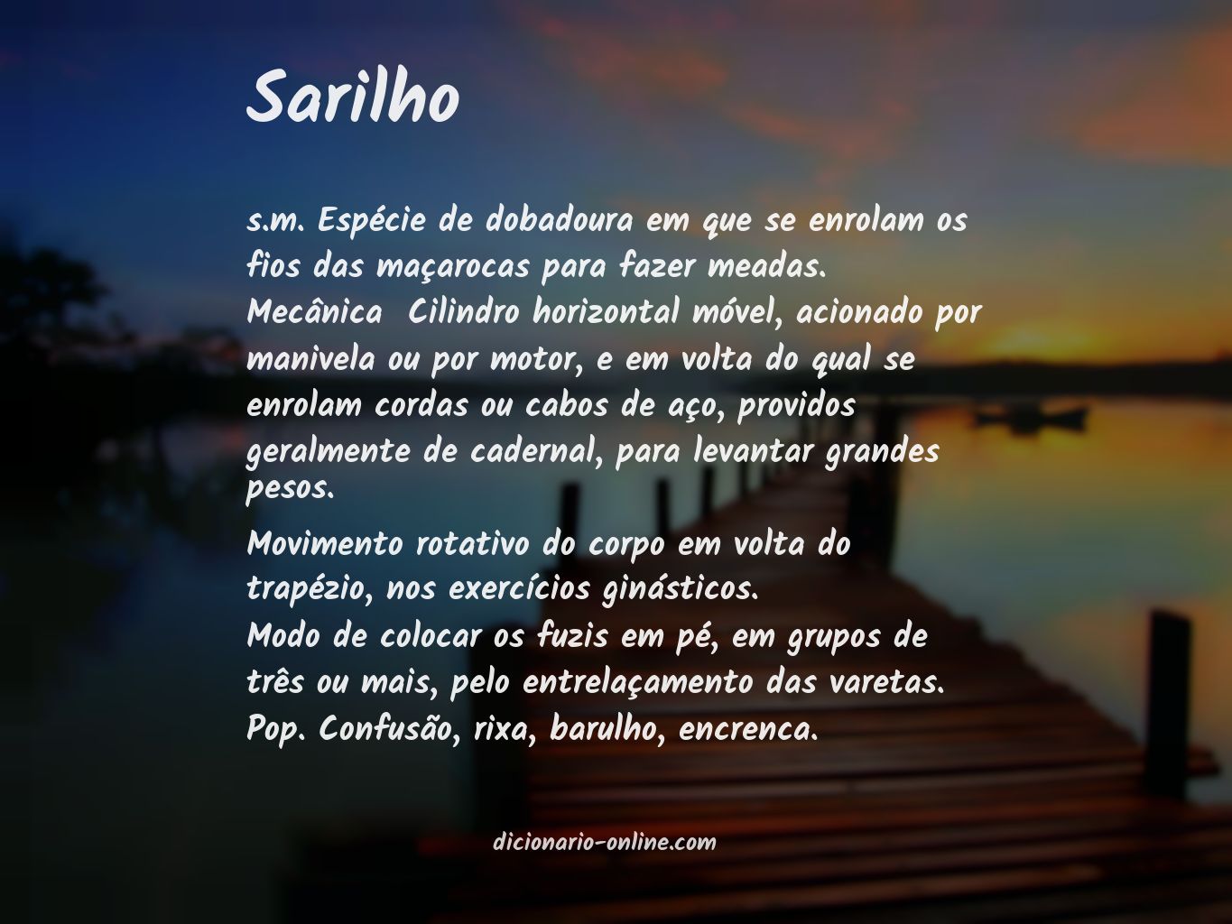 Significado de sarilho