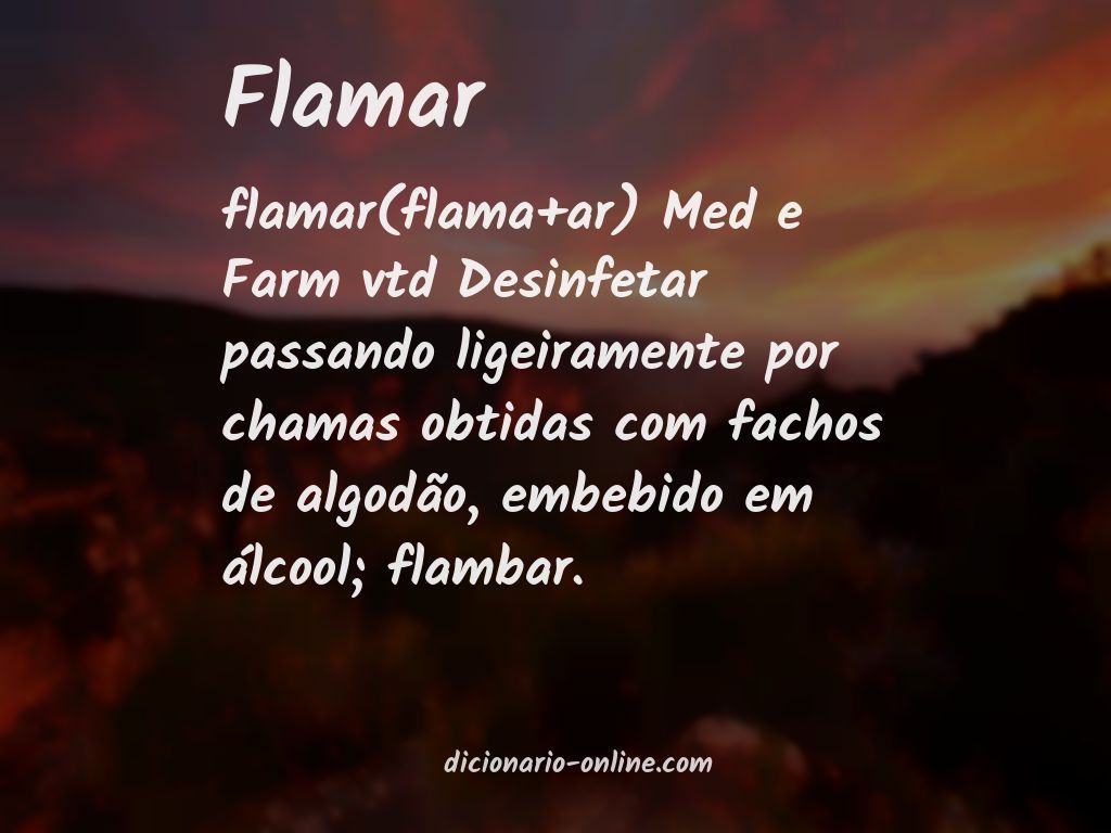 Significado de flamar