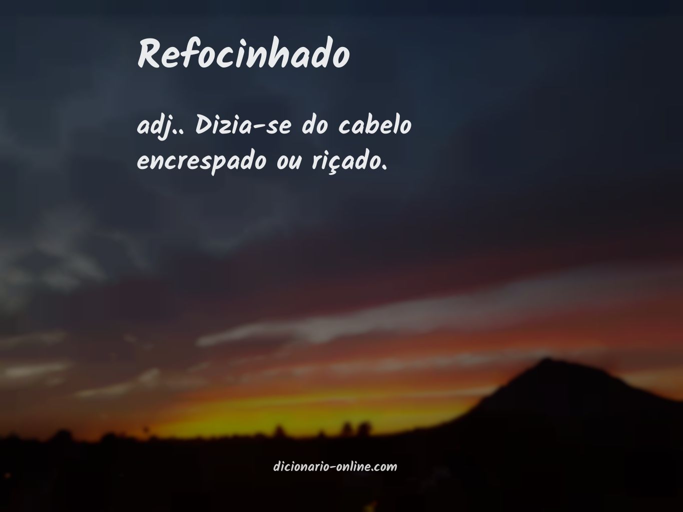 Significado de refocinhado