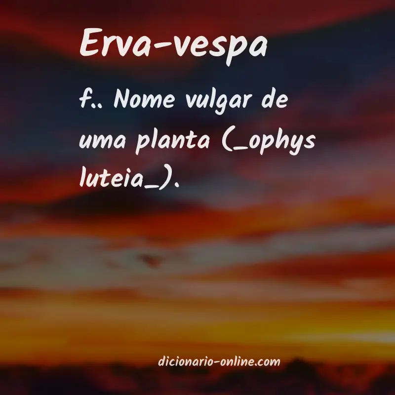 Significado de erva-vespa