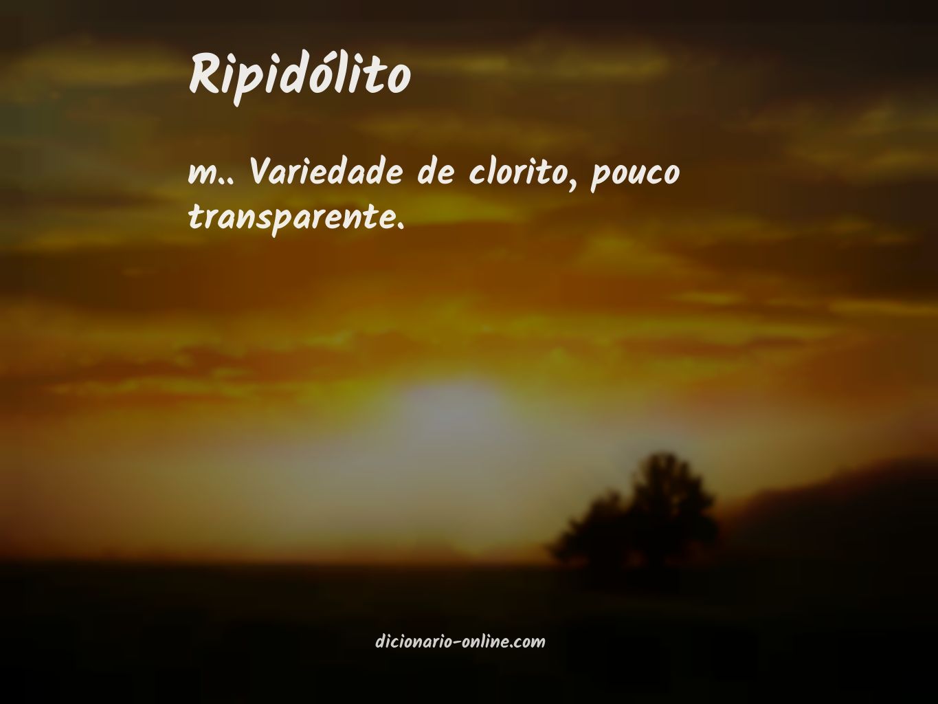 Significado de ripidólito