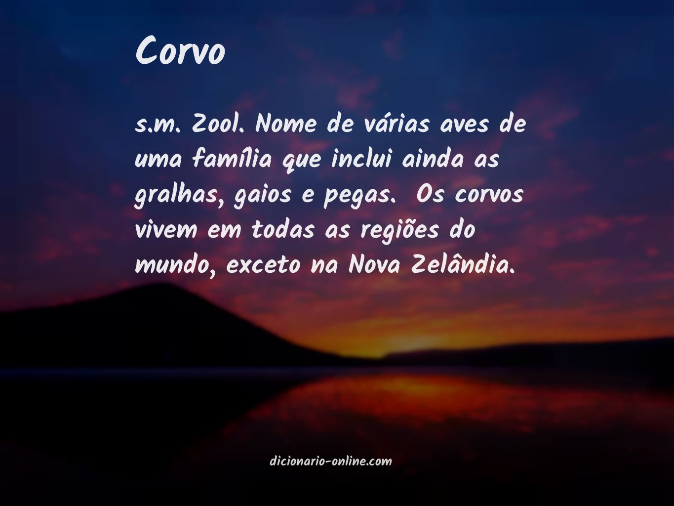 Significado de corvo