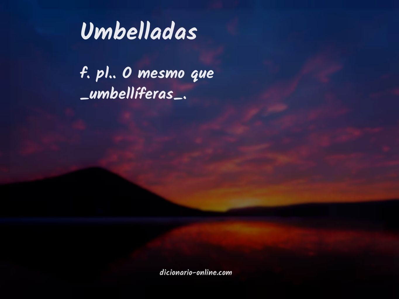 Significado de umbelladas