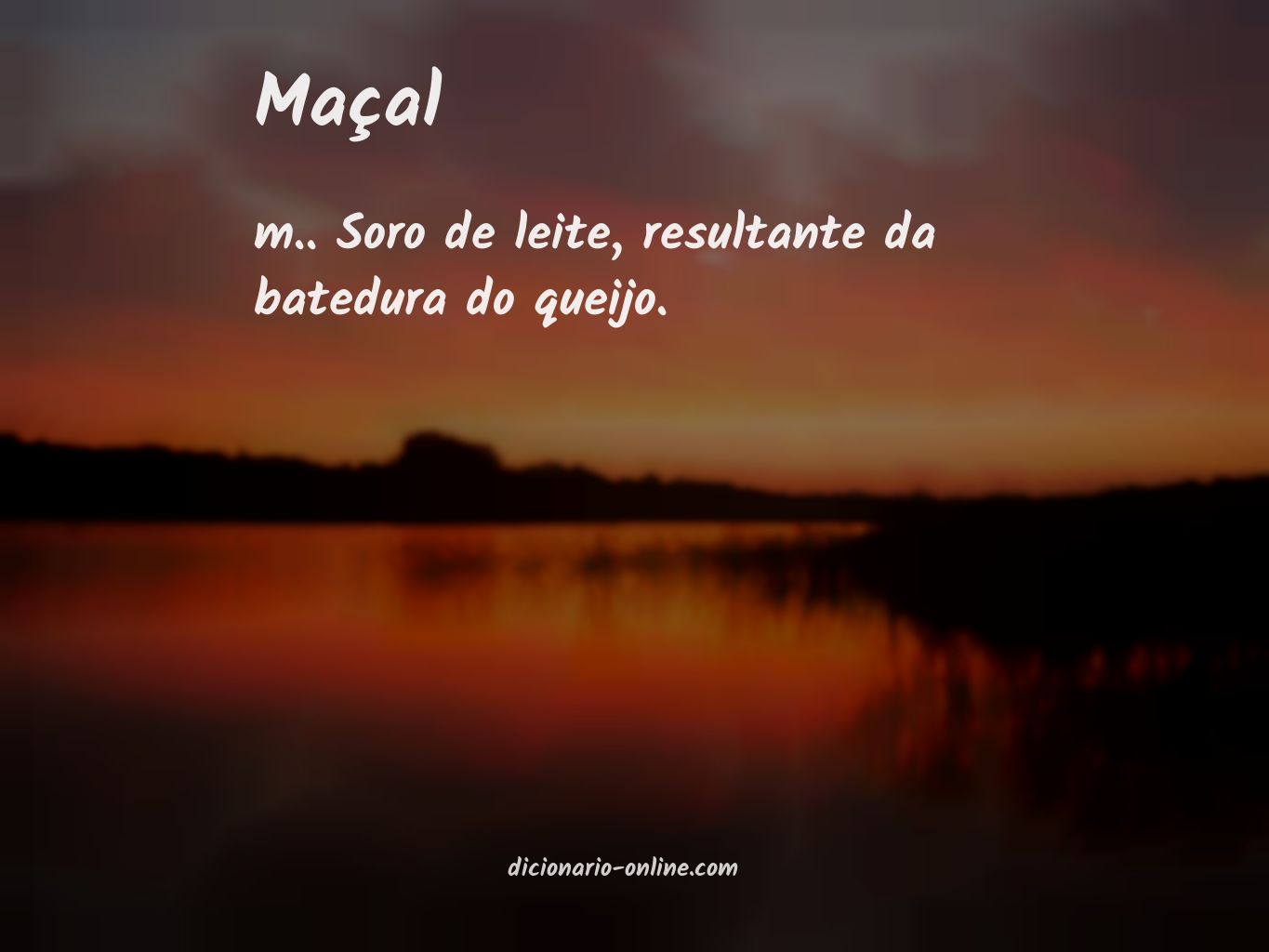 Significado de maçal