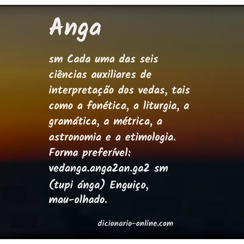 Significado de anga