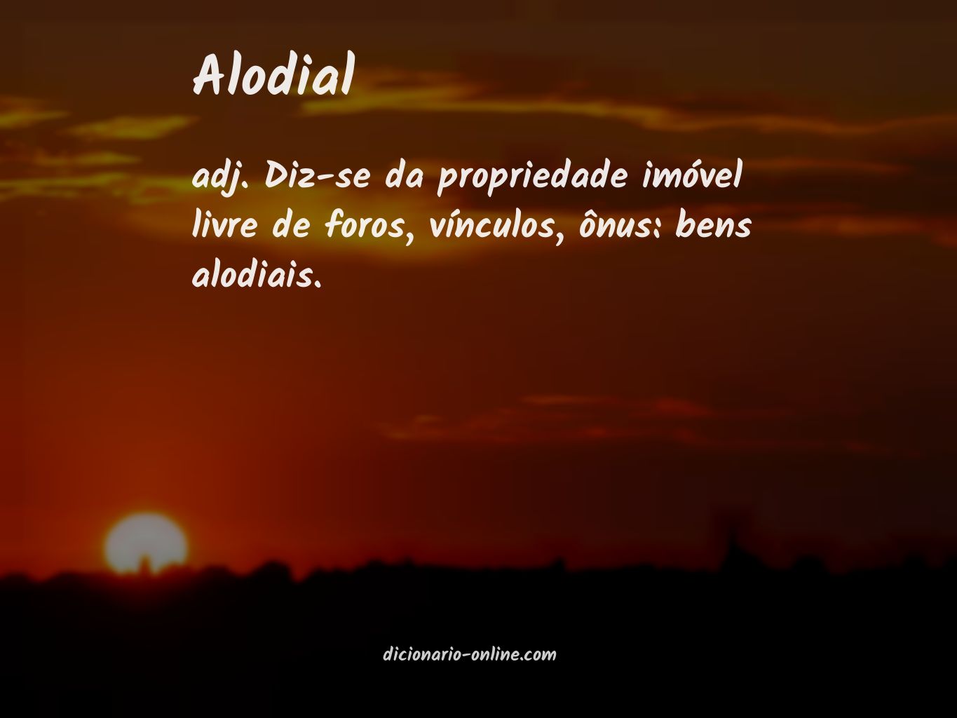 Significado de alodial