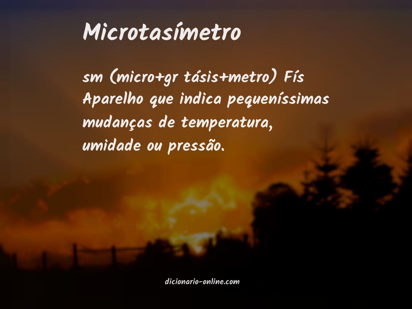 Significado de microtasímetro