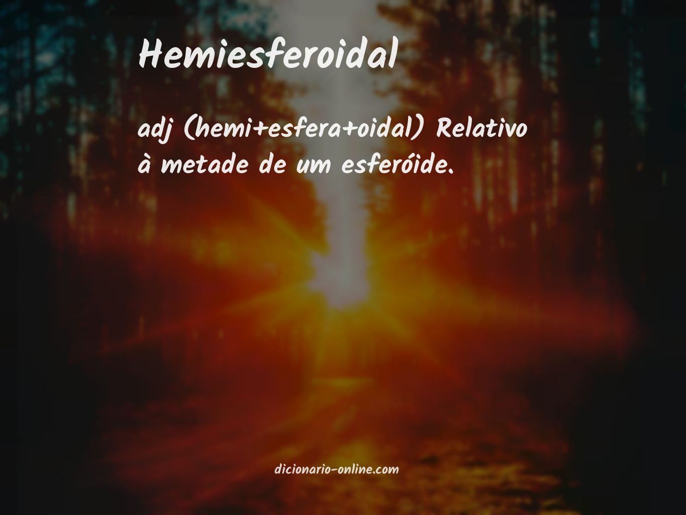 Significado de hemiesferoidal