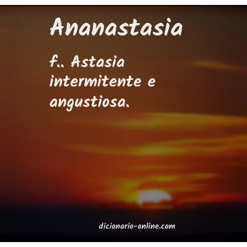 Significado de ananastasia