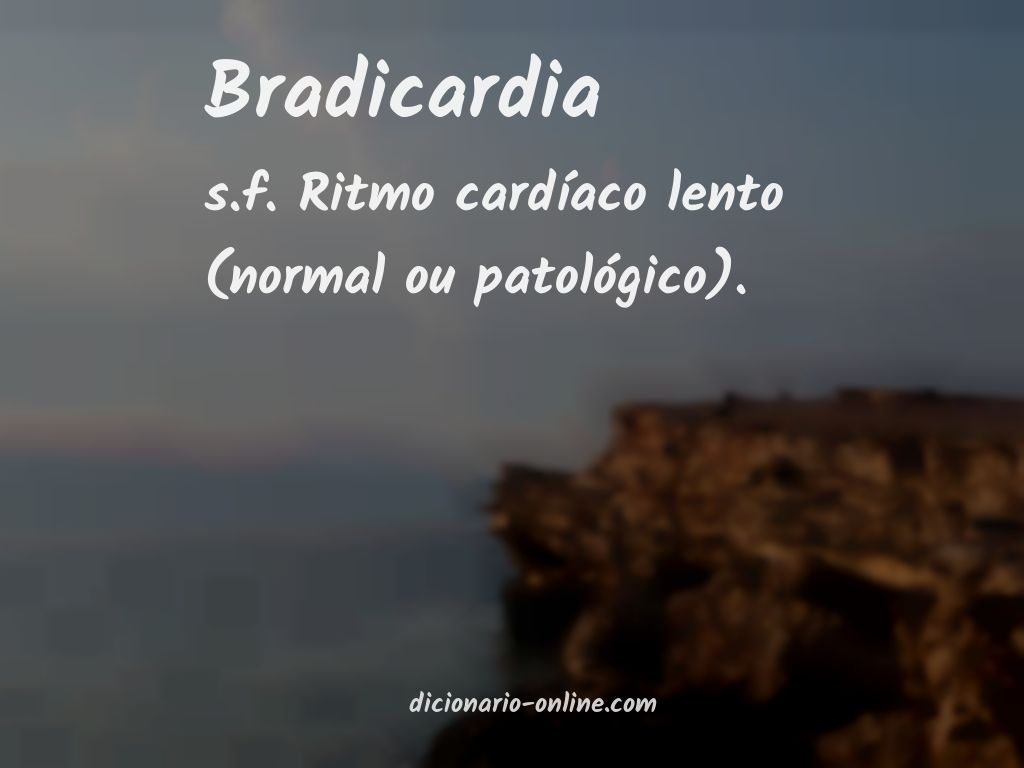 Significado de bradicardia