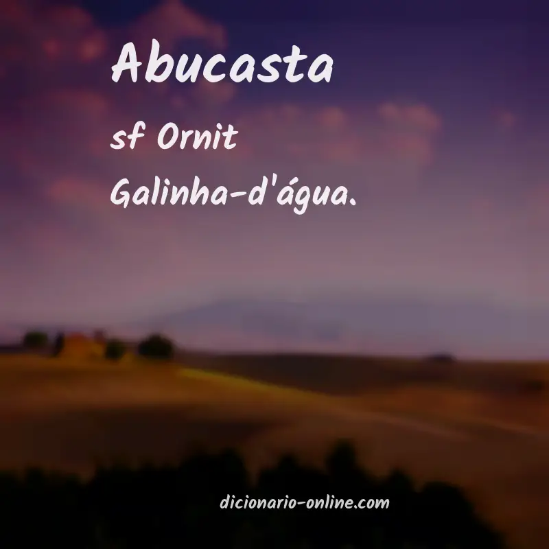 Significado de abucasta