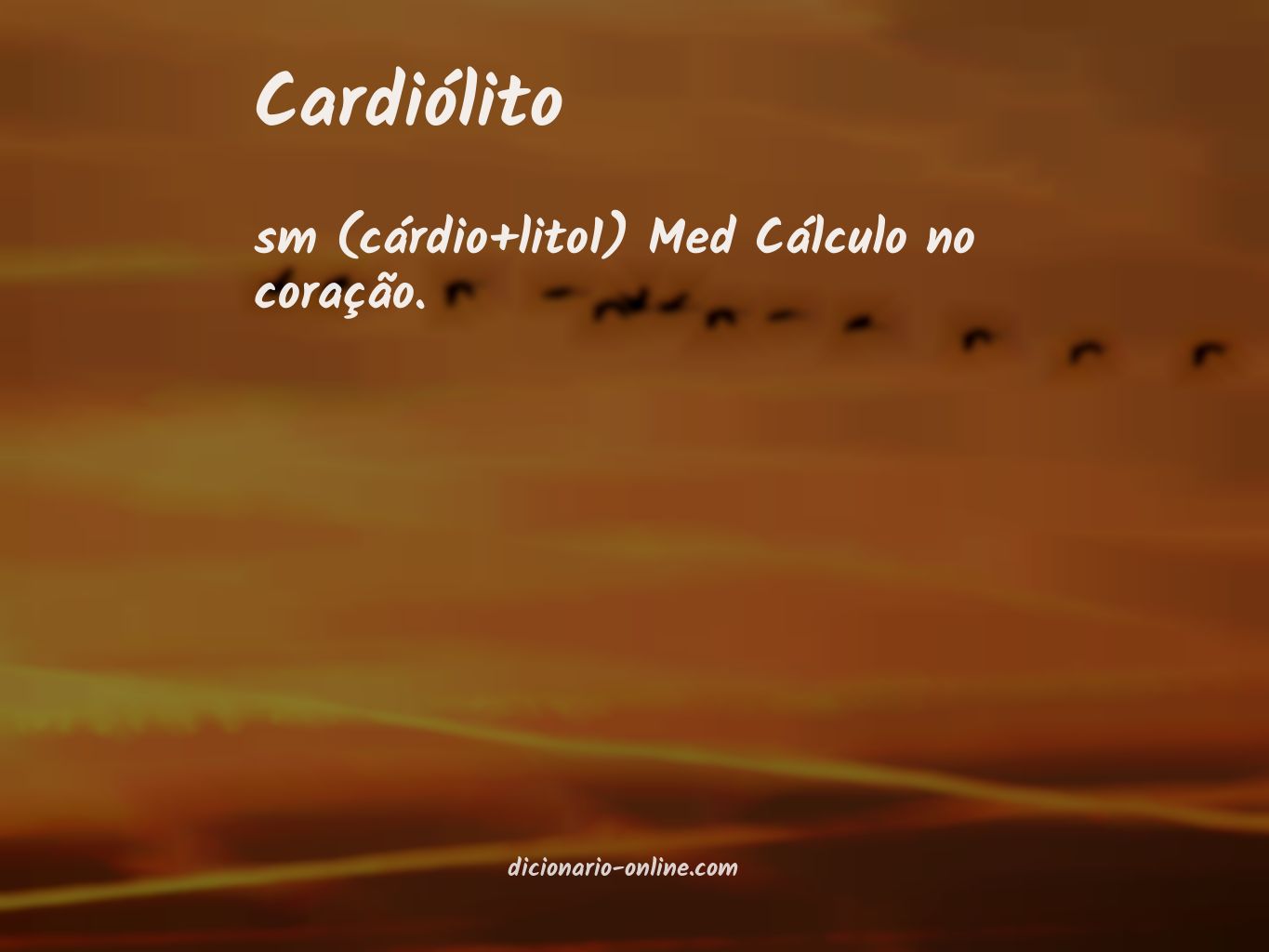 Significado de cardiólito