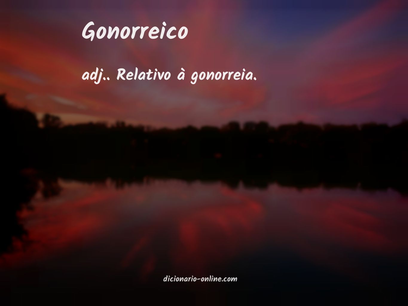 Significado de gonorreico