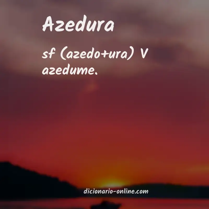 Significado de azedura