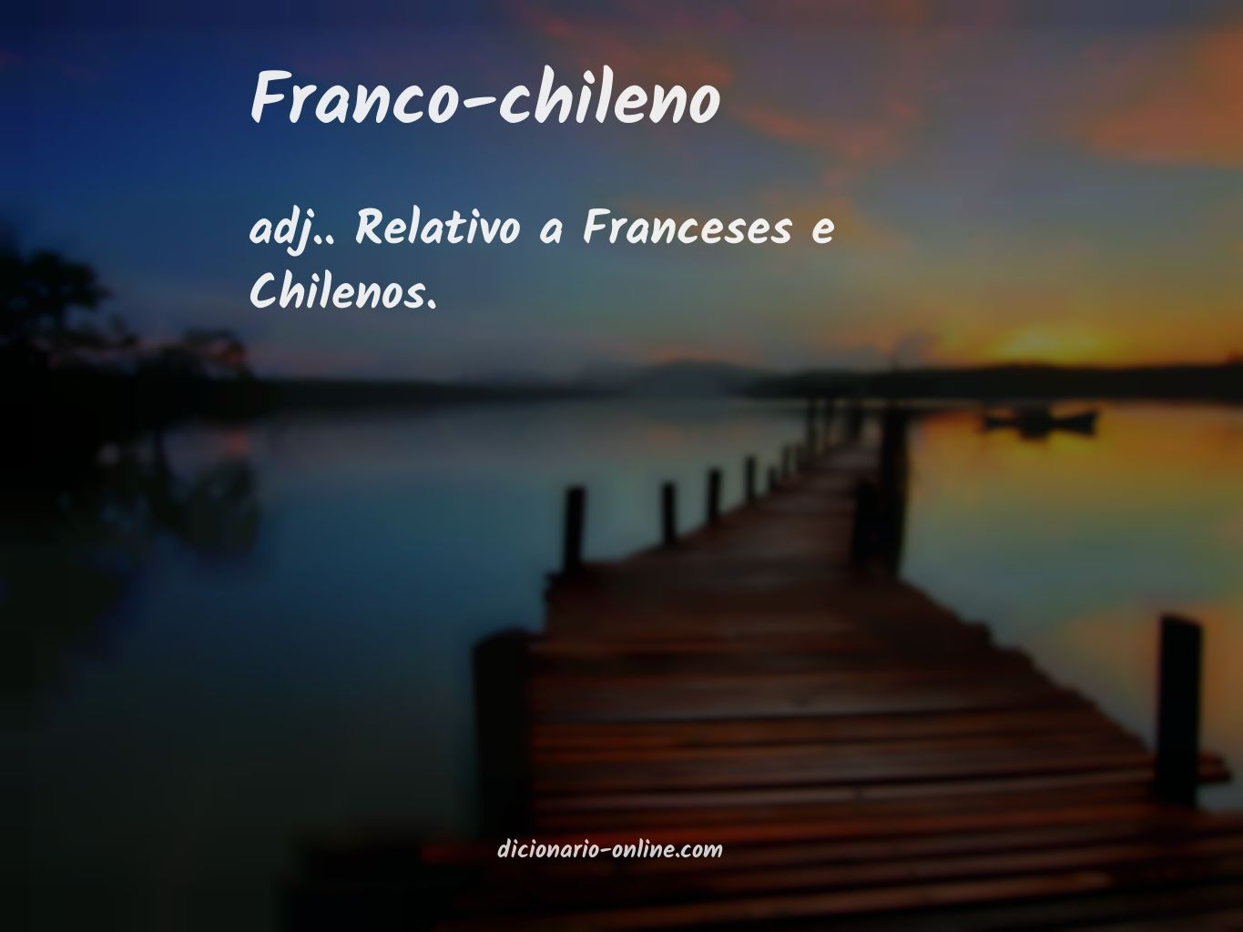 Significado de franco-chileno