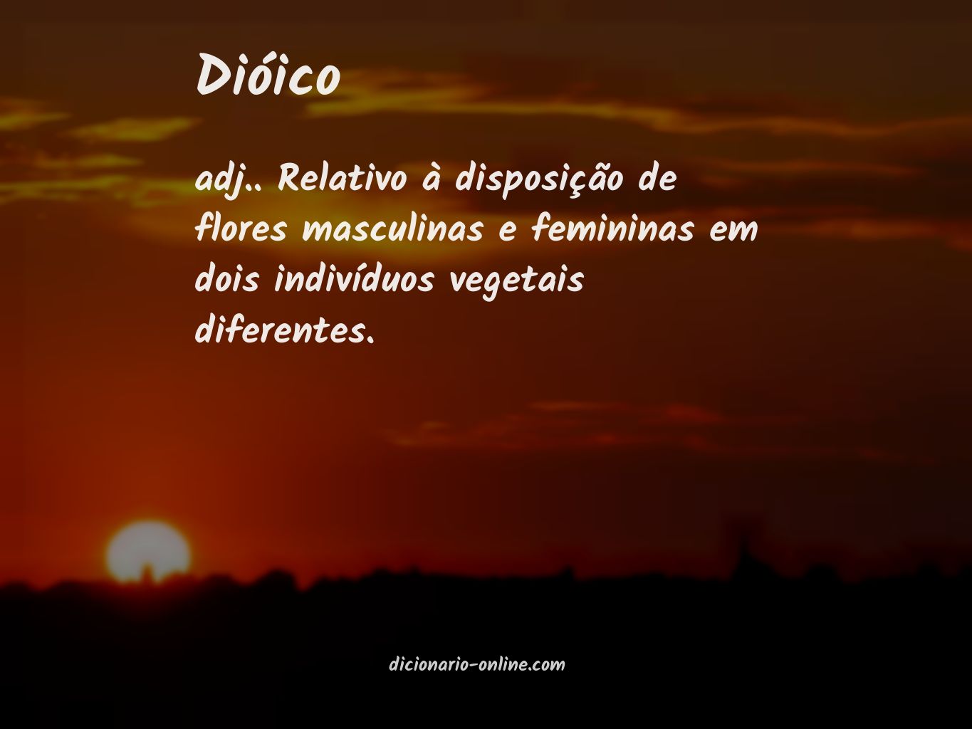 Significado de dióico