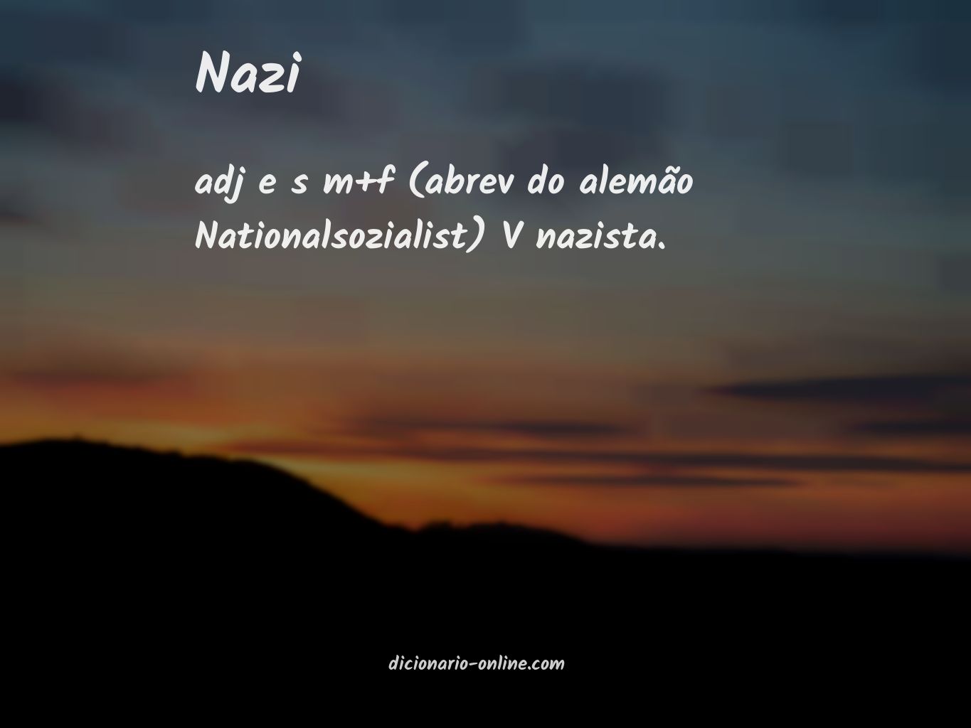 Significado de nazi