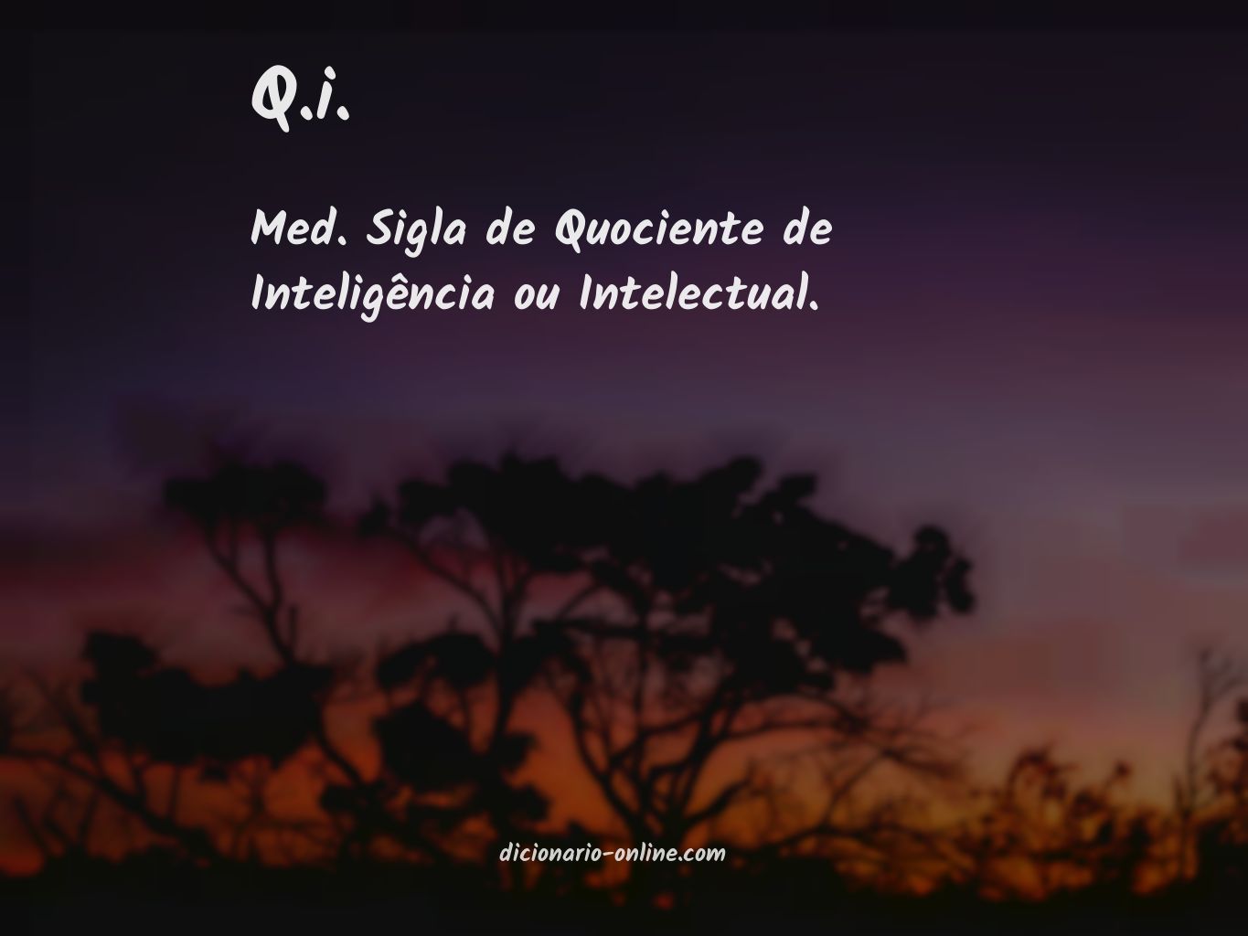 Significado de q.i.