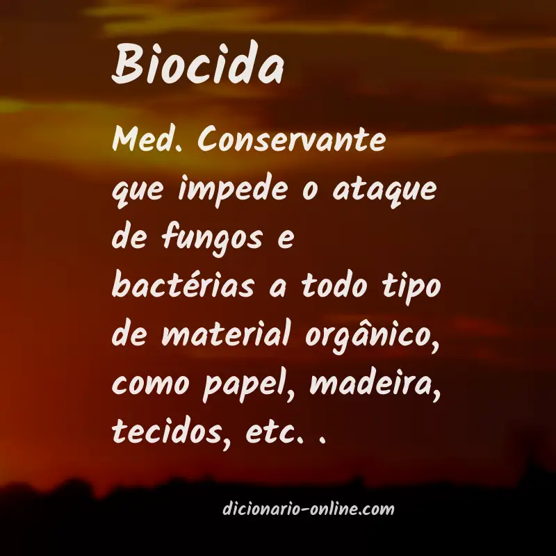 Significado de biocida