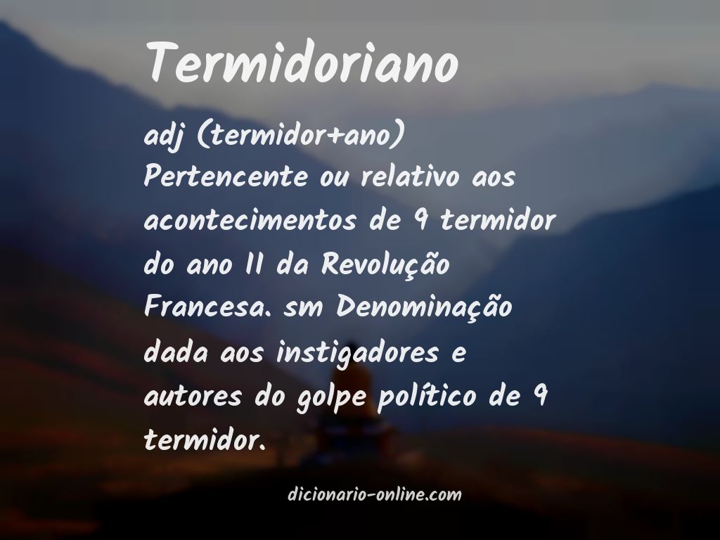 Significado de termidoriano