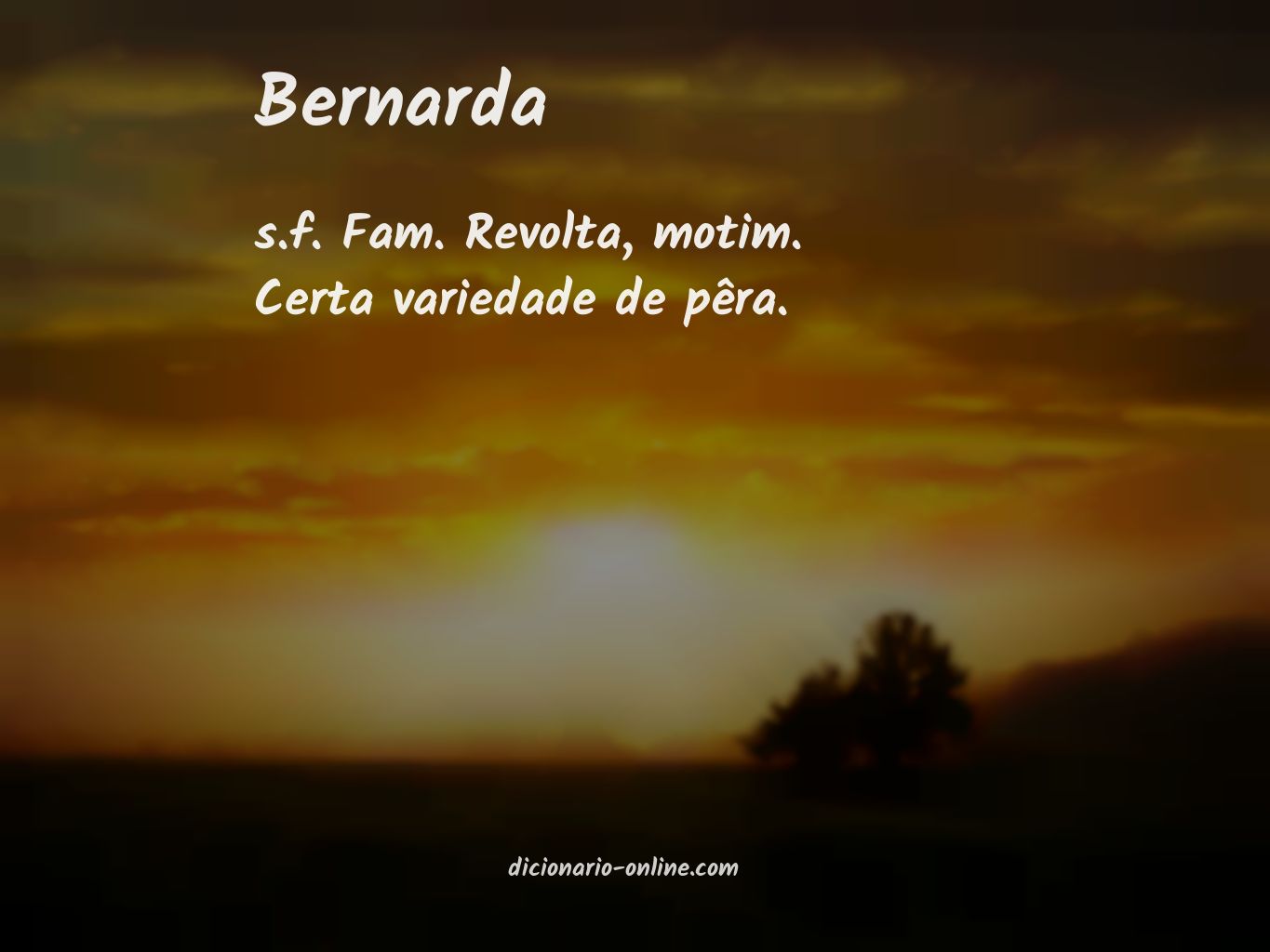 Significado de bernarda