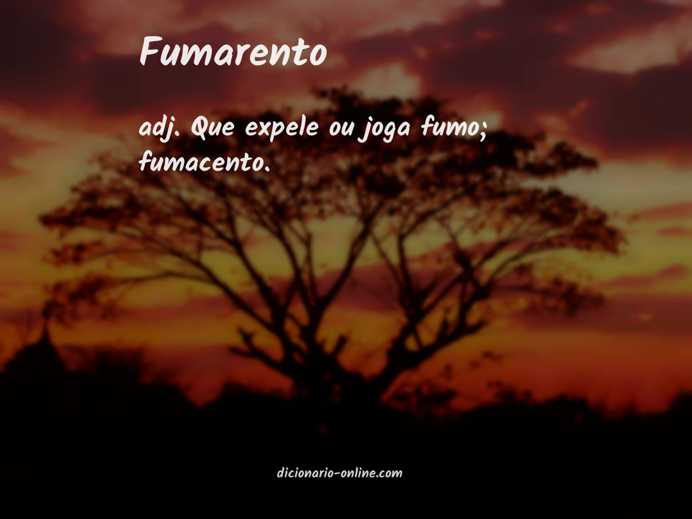 Significado de fumarento