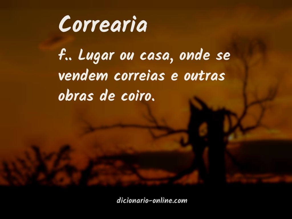 Significado de correaria