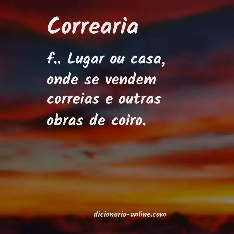 Significado de correaria