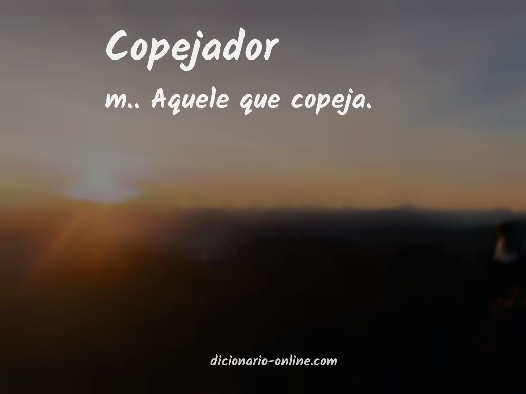 Significado de copejador