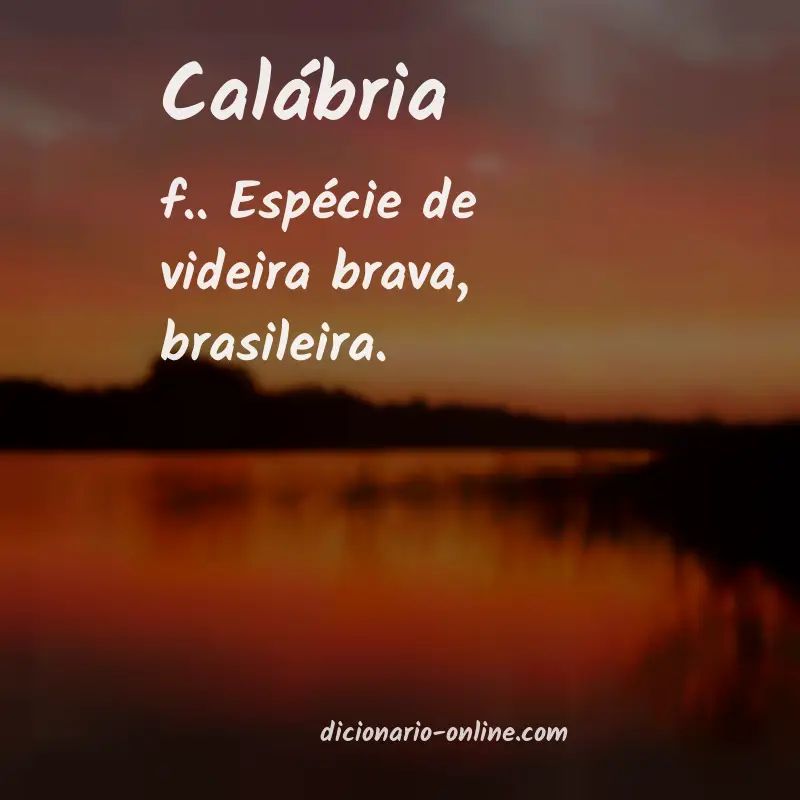 Significado de calábria