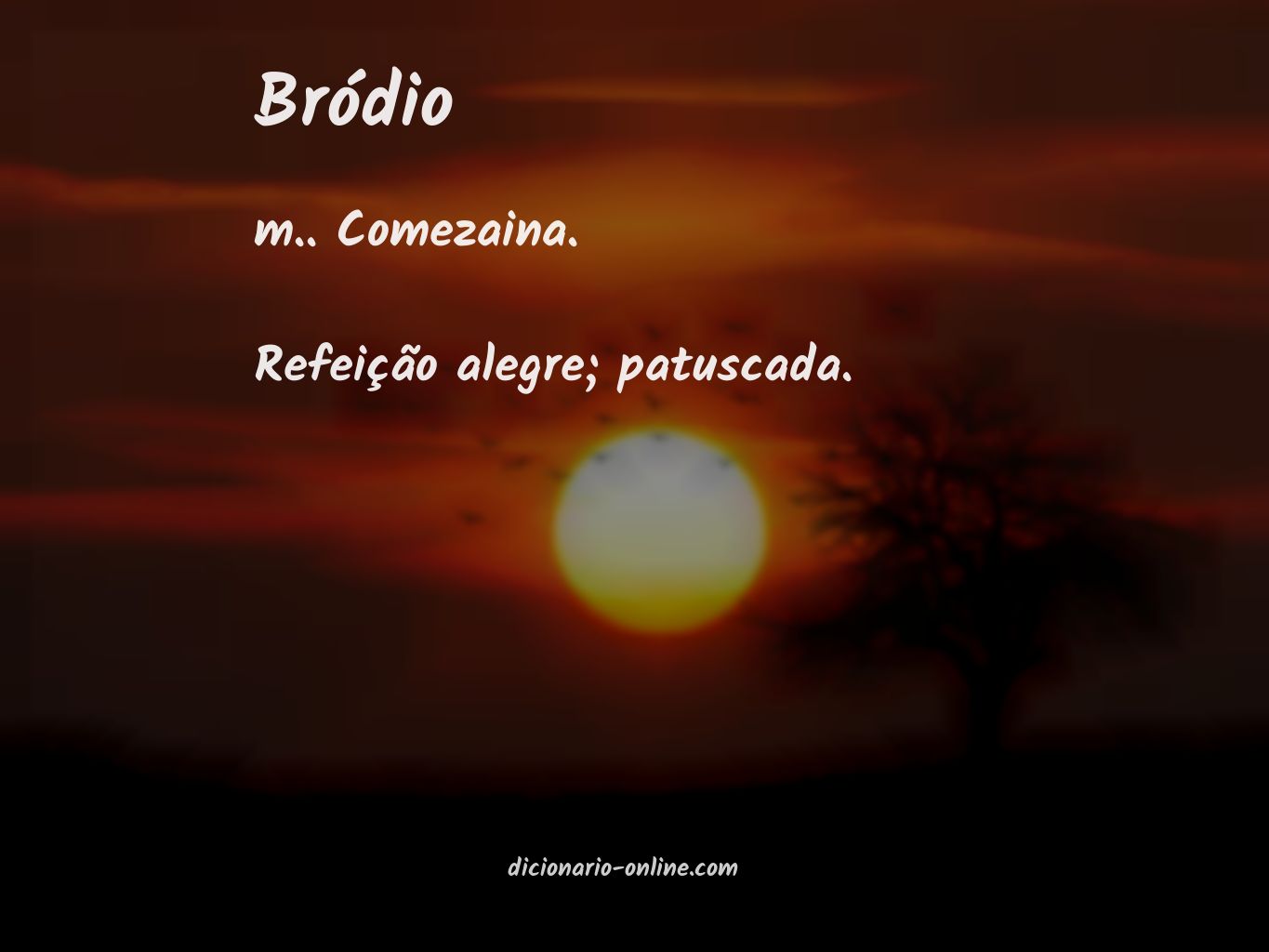 Significado de bródio