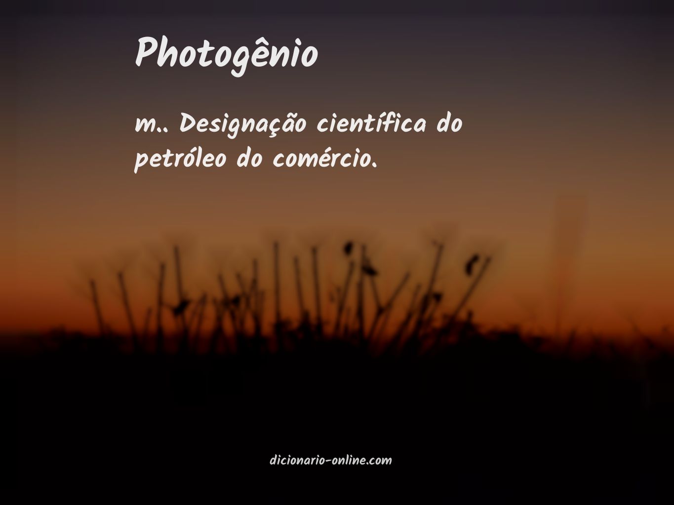 Significado de photogênio