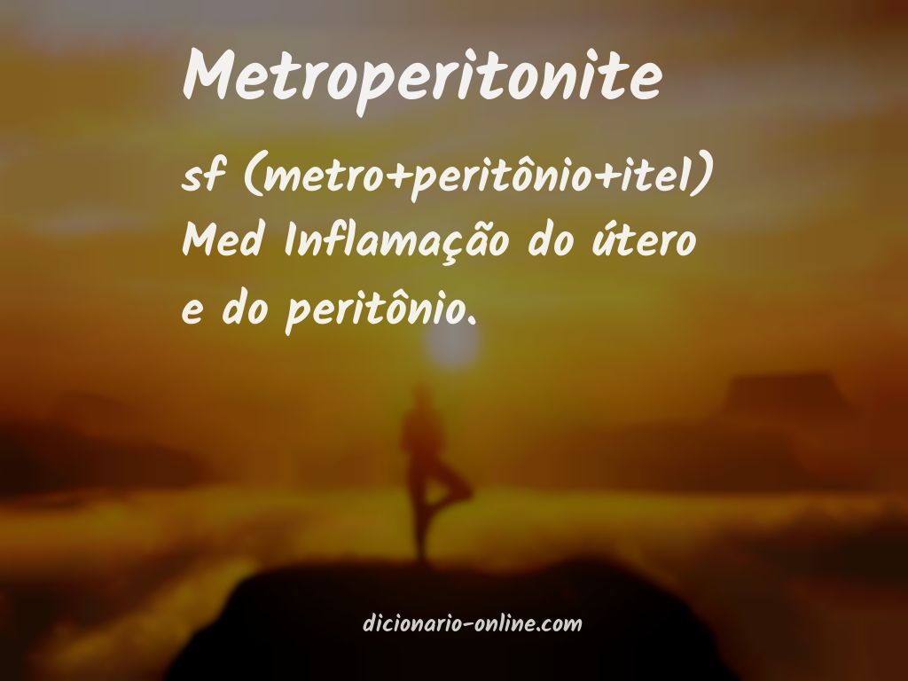 Significado de metroperitonite