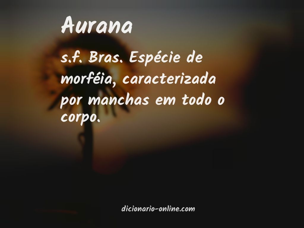 Significado de aurana