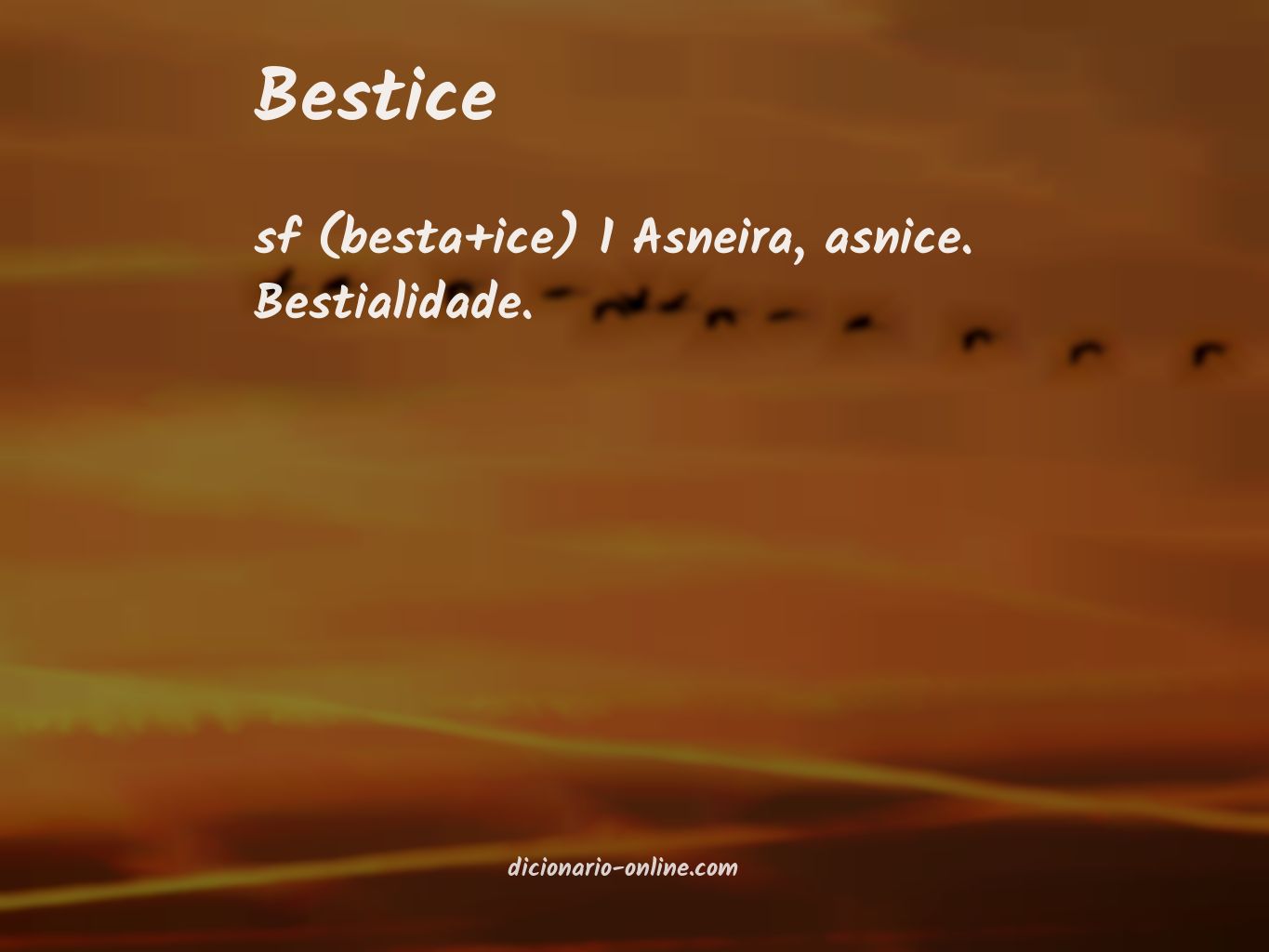 Significado de bestice