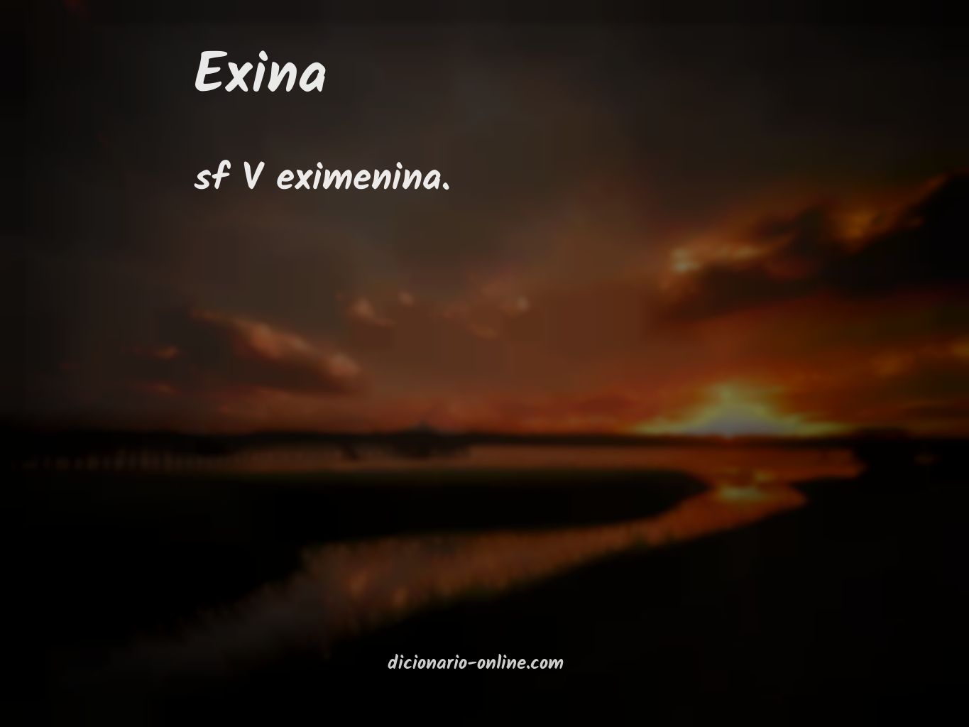 Significado de exina