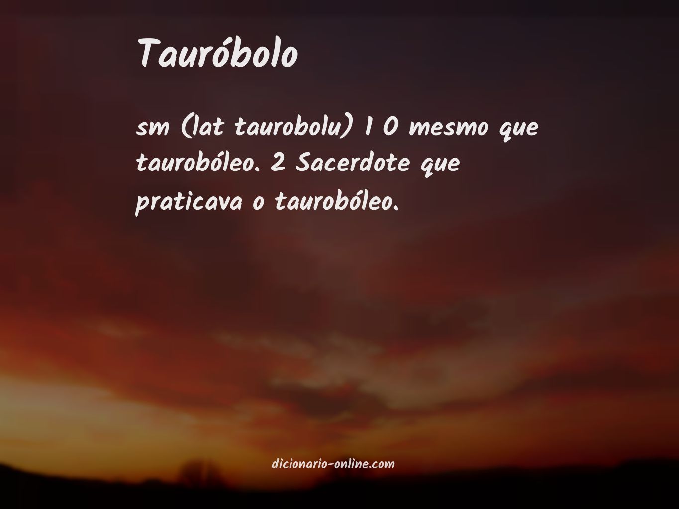 Significado de tauróbolo