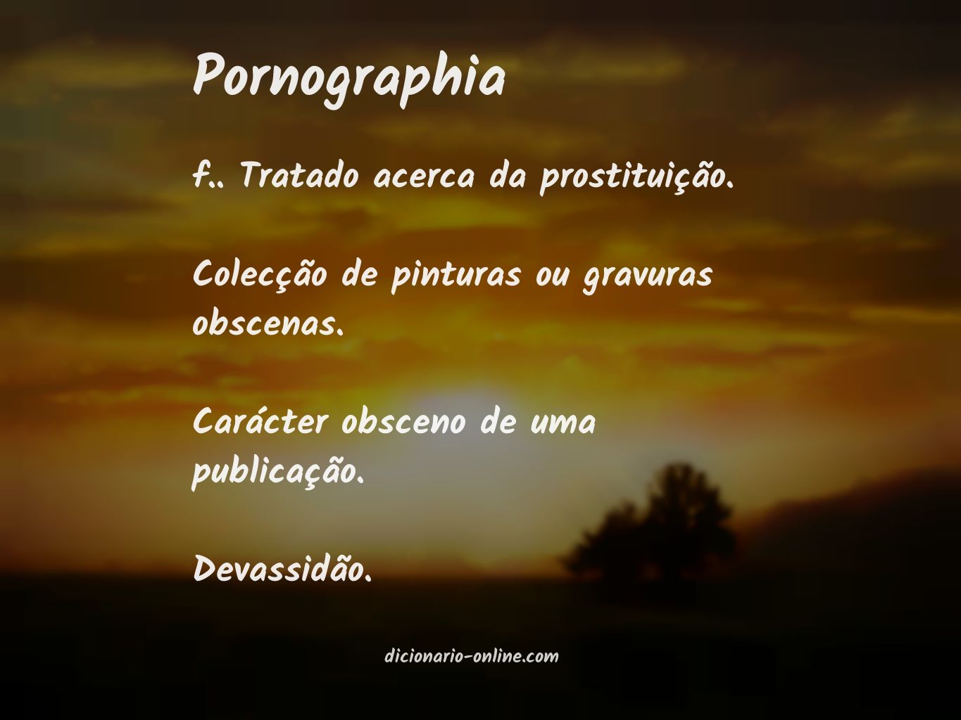 Significado de pornographia