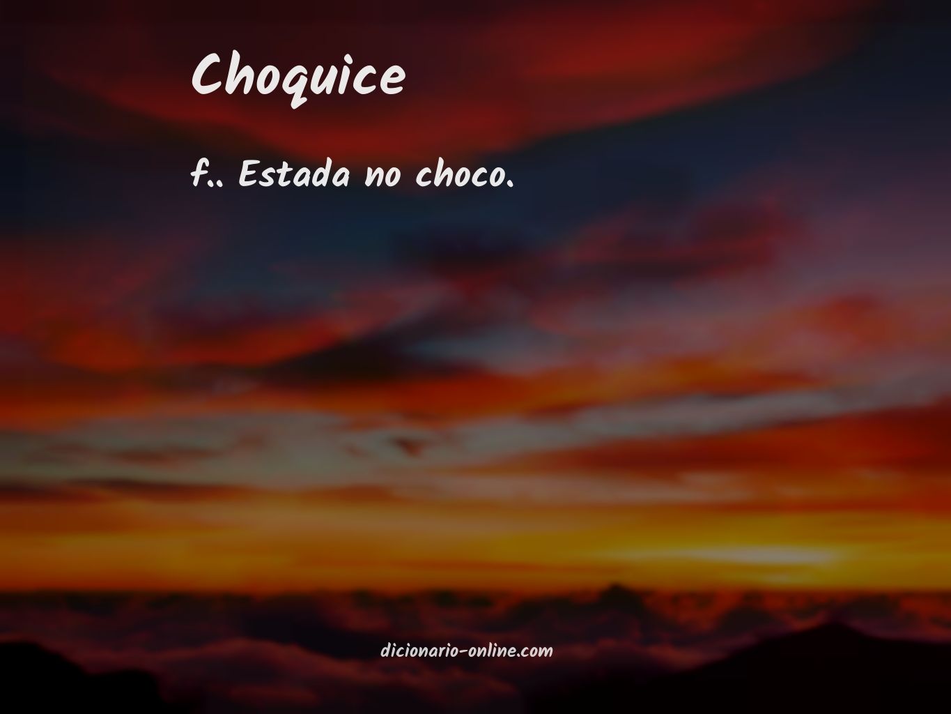 Significado de choquice