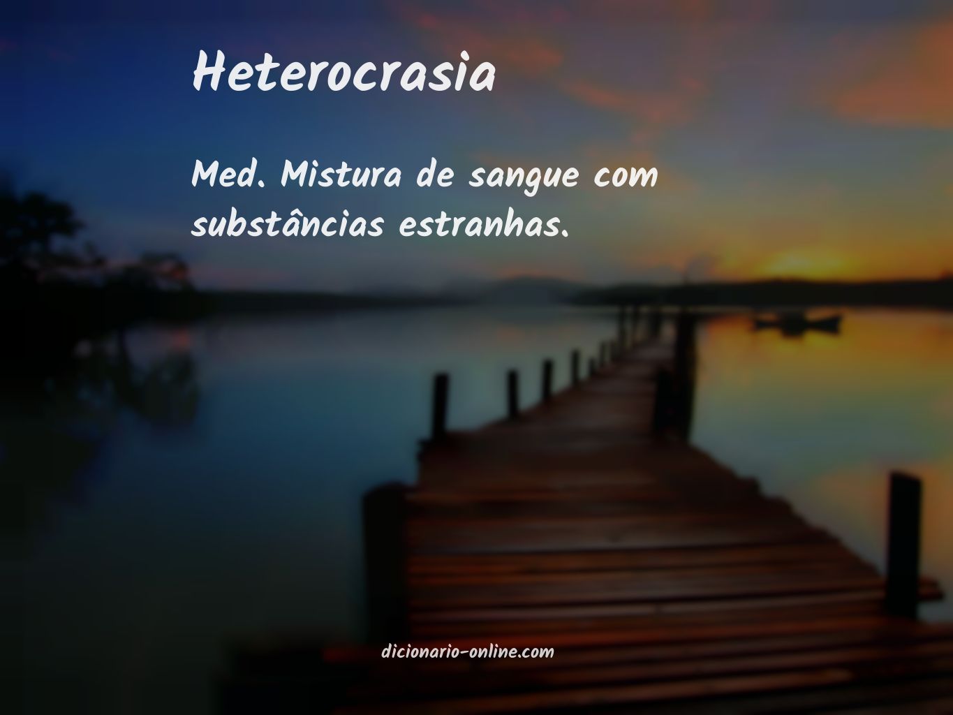 Significado de heterocrasia