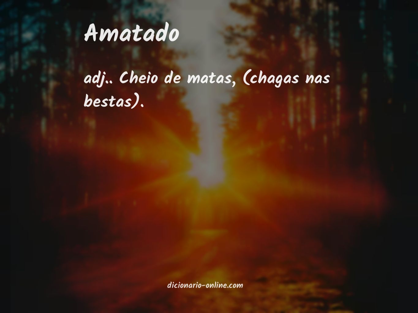 Significado de amatado