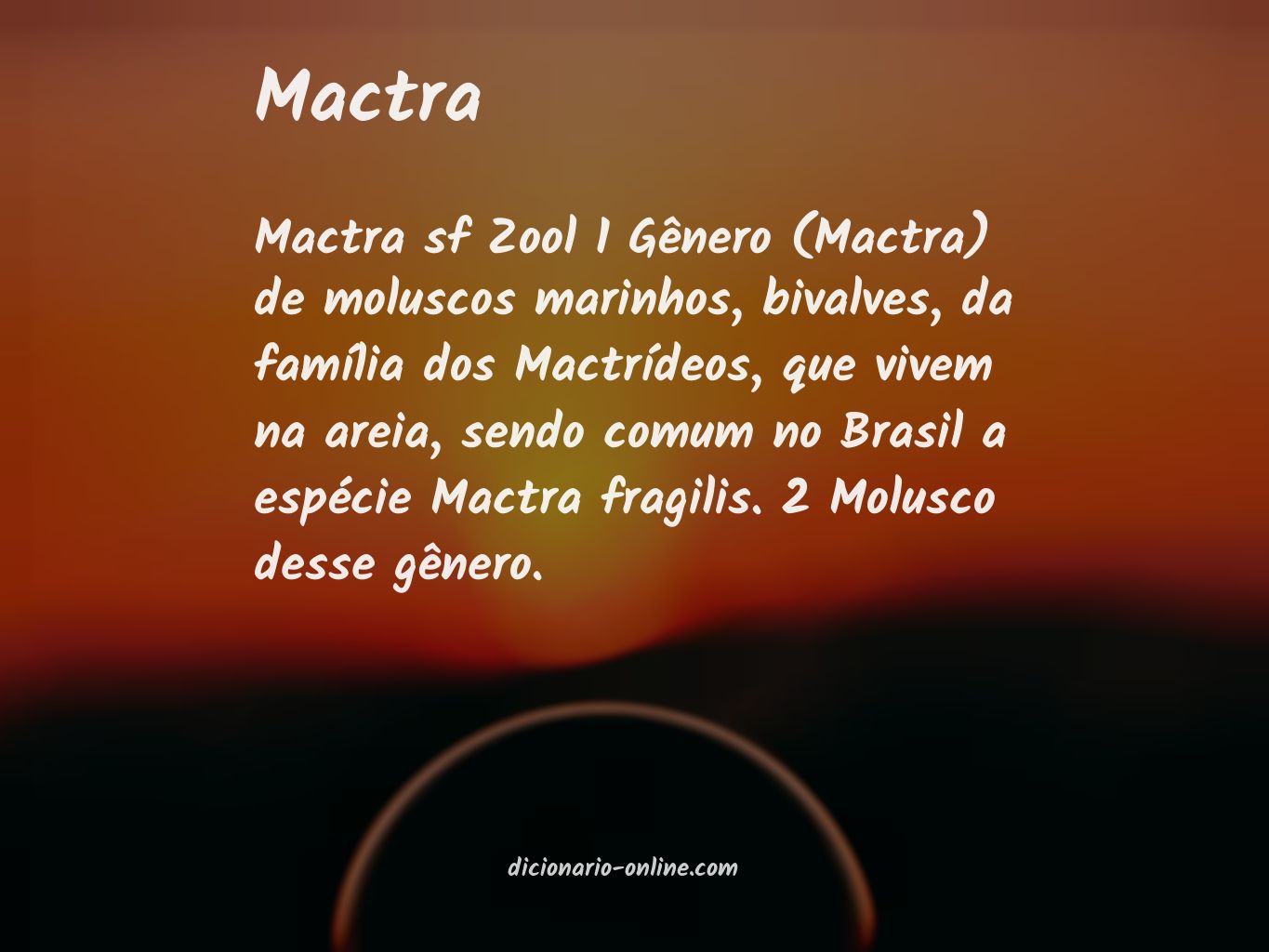 Significado de mactra