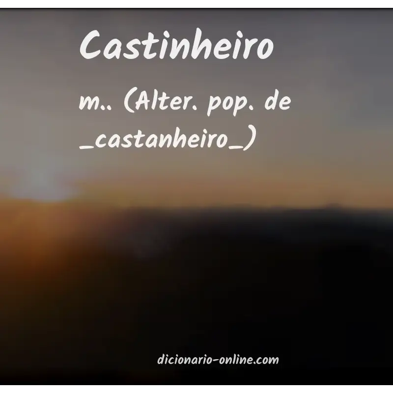Significado de castinheiro