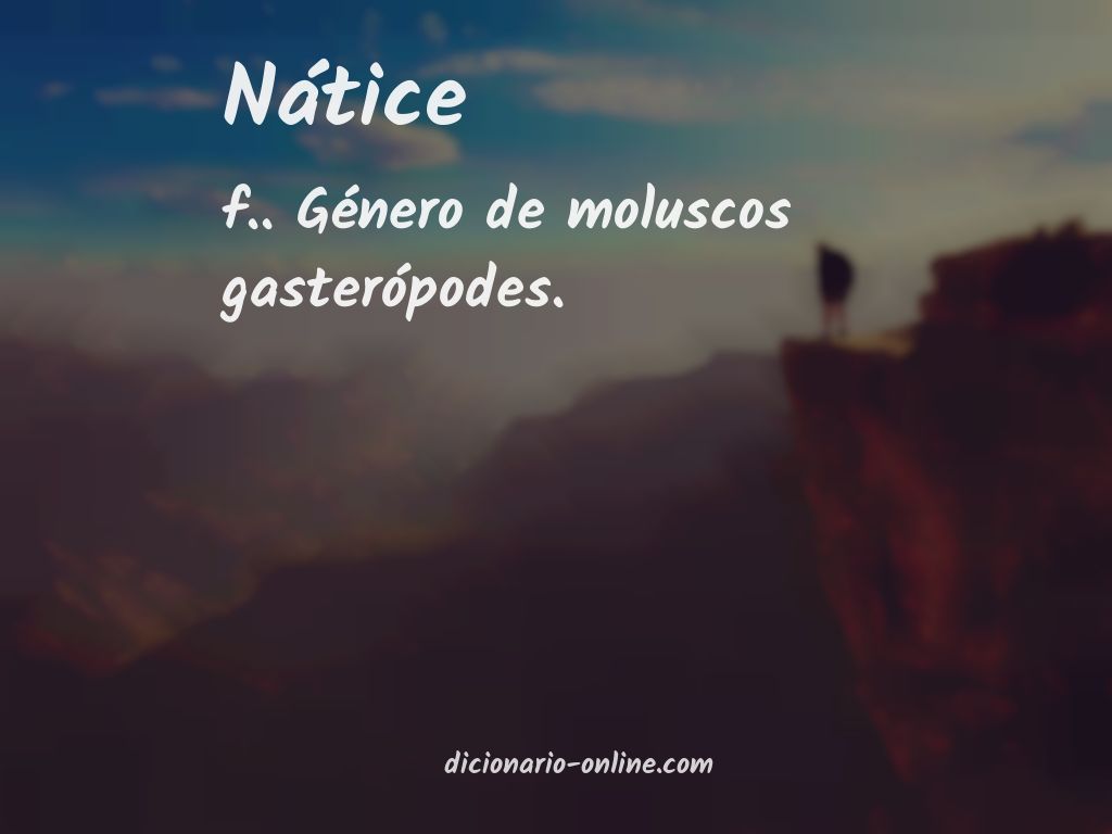 Significado de nátice