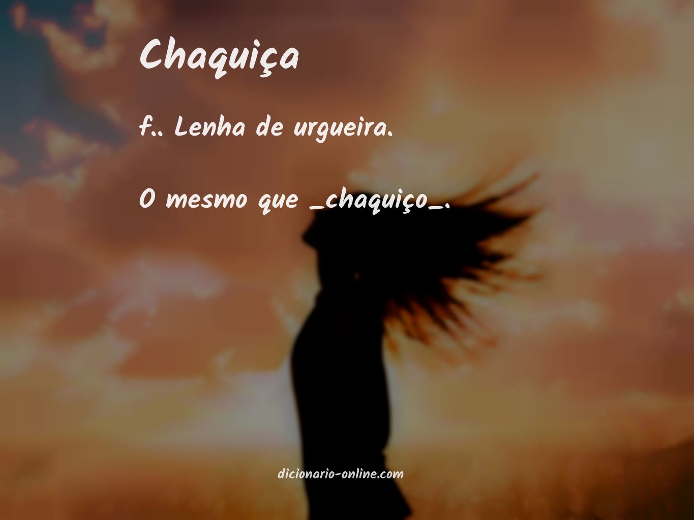 Significado de chaquiça