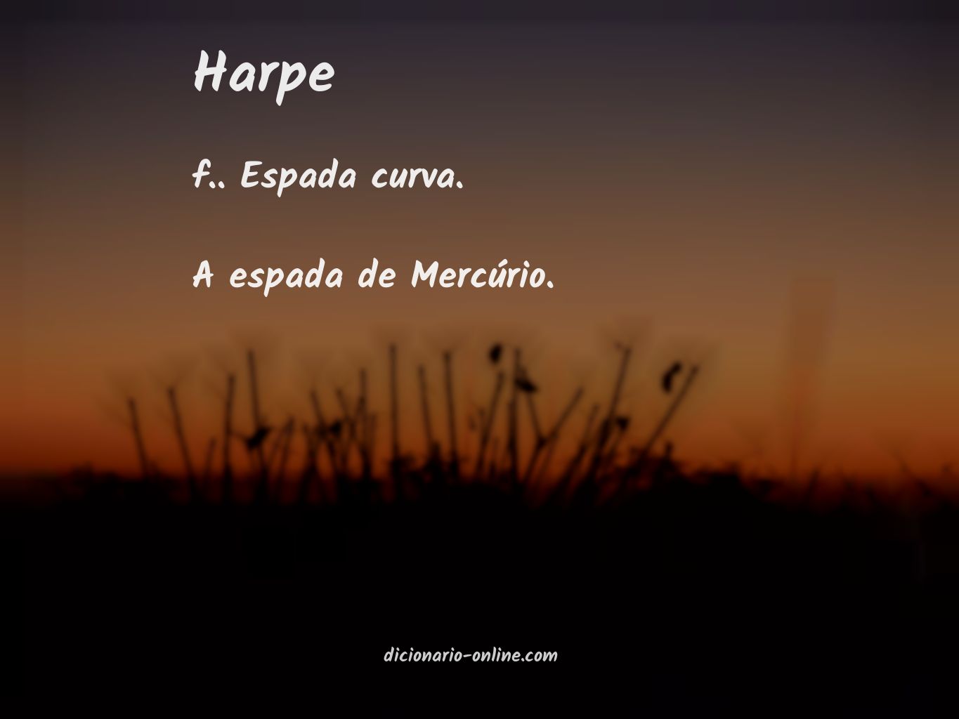 Significado de harpe