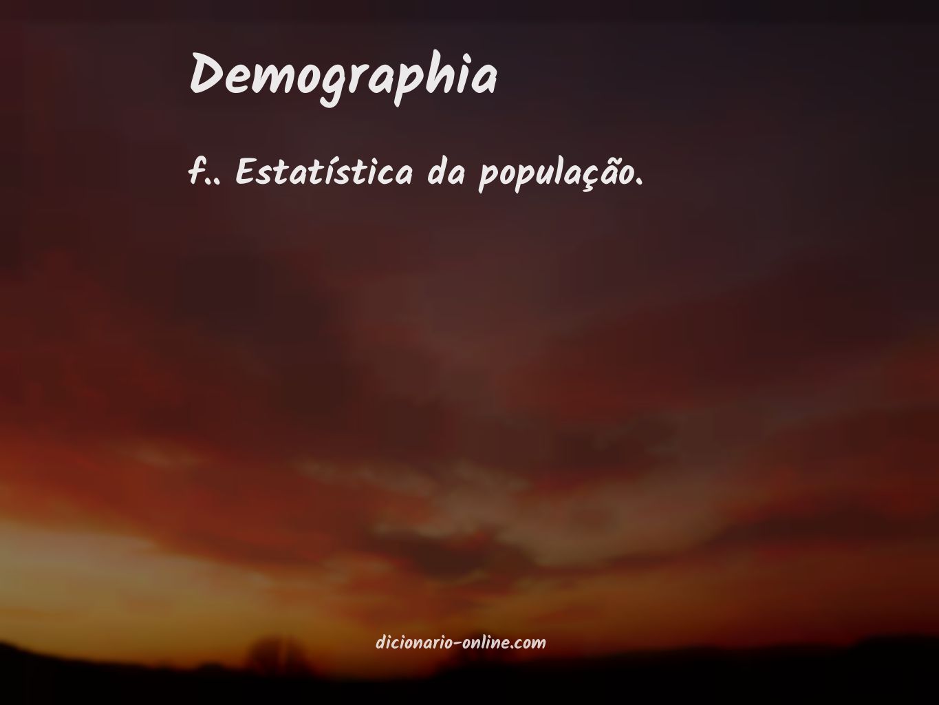 Significado de demographia