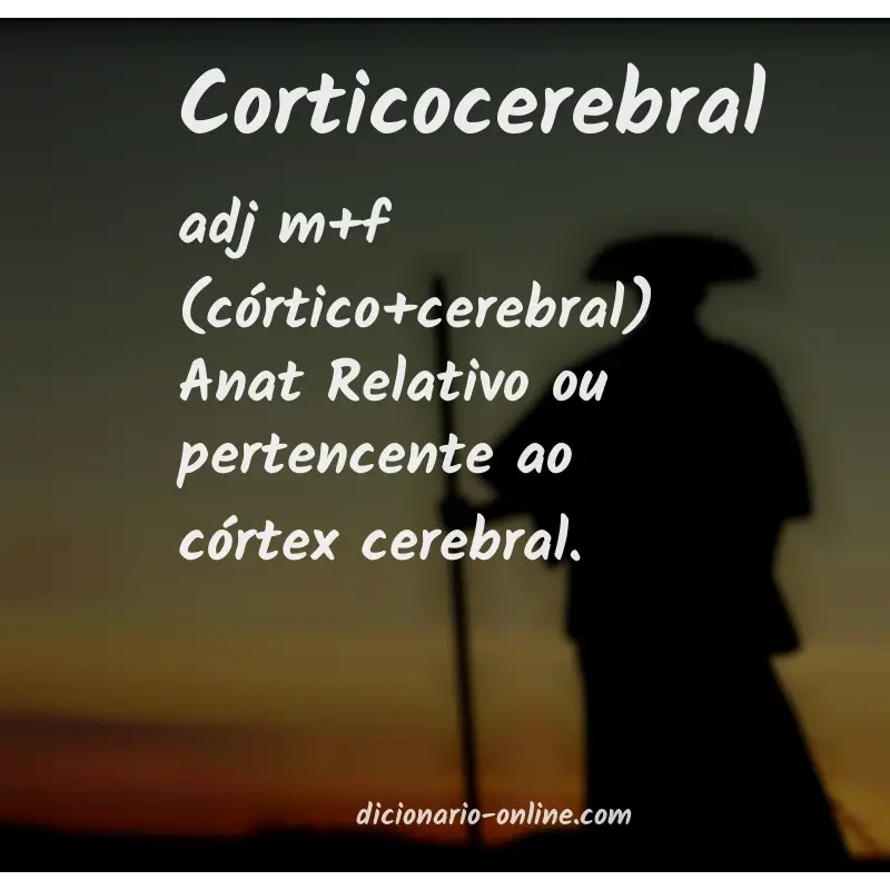 Significado de corticocerebral